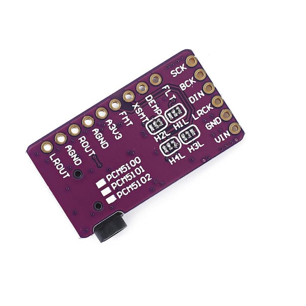 Adrinfly PCM5102 Stereo DACDigital-to-Analog Converter Module-I2S