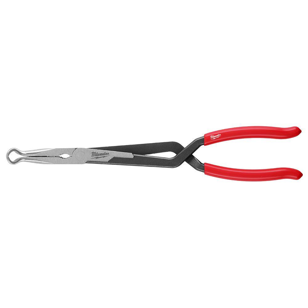 Milwaukee 48-22-6101 8 inch Long Nose Pliers Comfort Grip - Red 45242342211