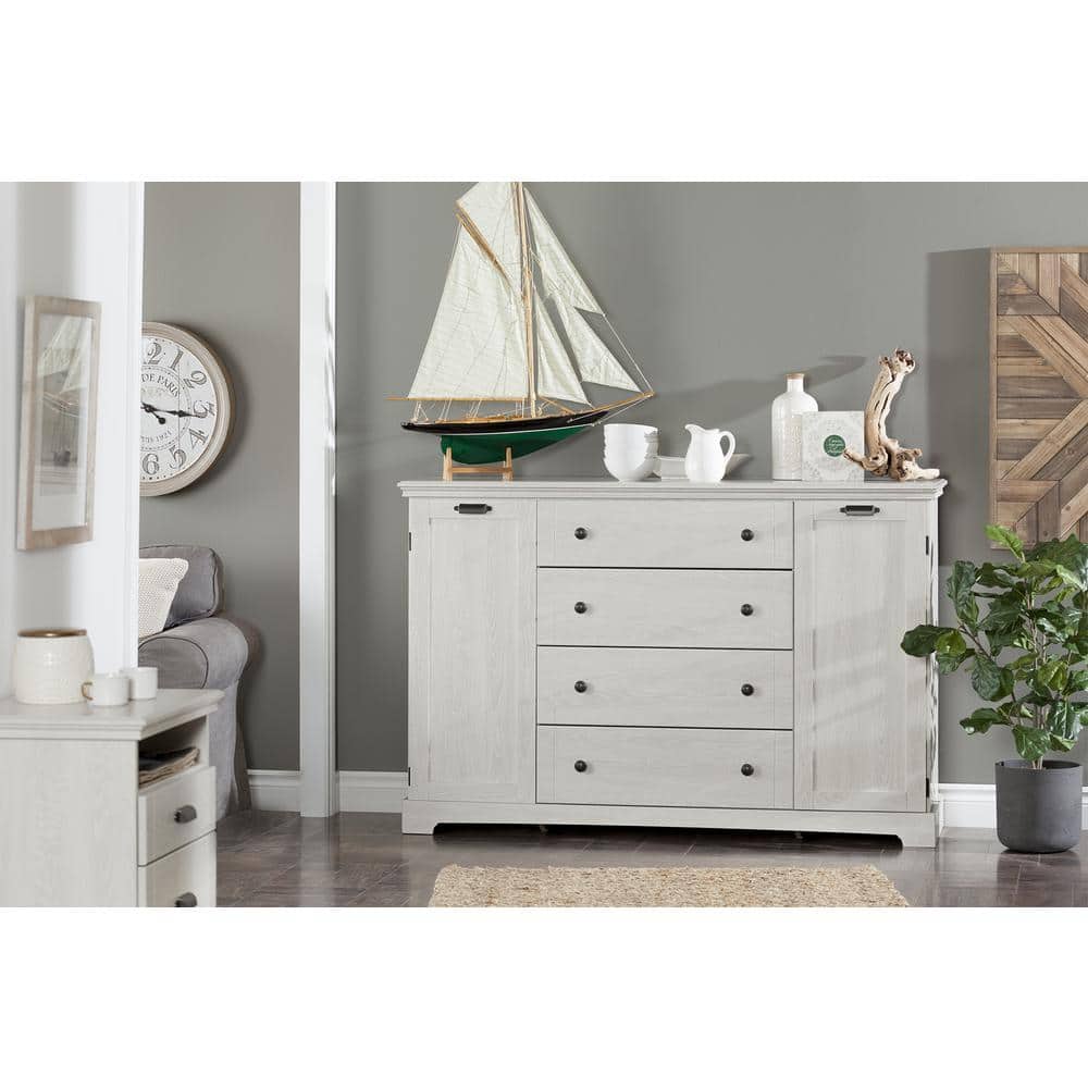 Winter Oak Cottage Style Dresser with Soft Close Drawers
