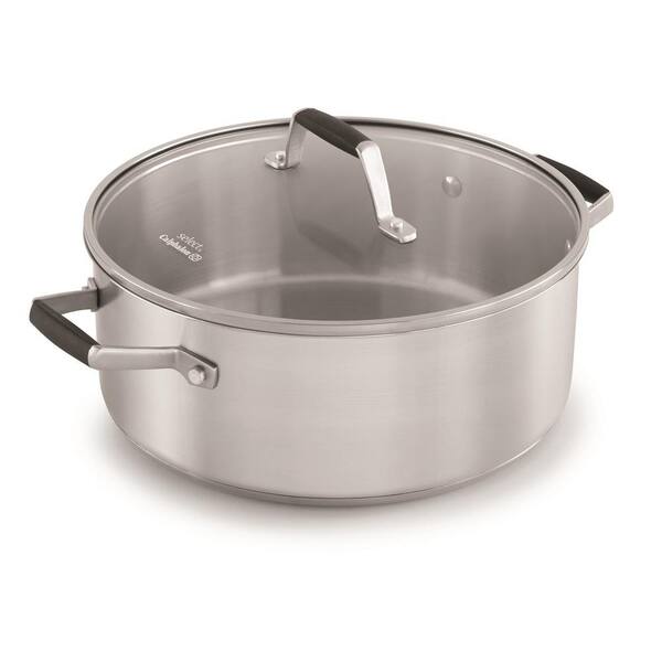 cafe salon opraken Calphalon Select 5 qt. Round Stainless Steel Dutch Oven with Glass Lid  1961935 - The Home Depot