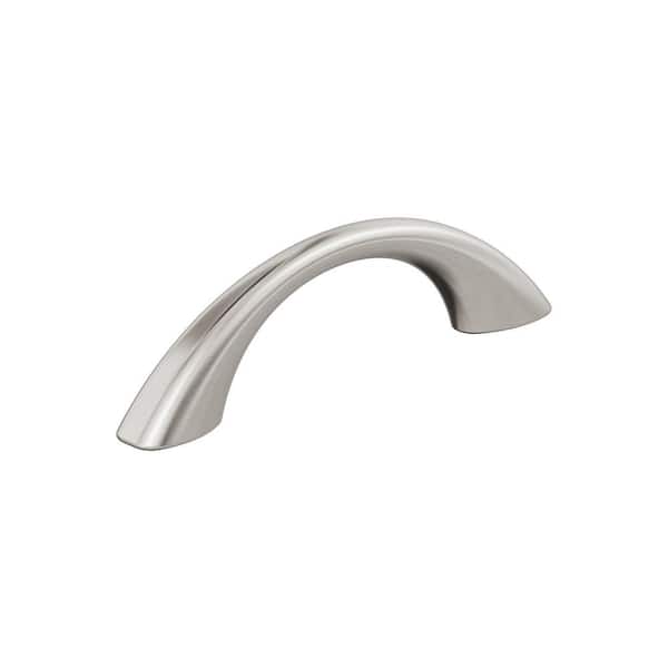 Amerock Vaile 3 in. (76mm) Modern Satin Nickel Arch Cabinet Pull