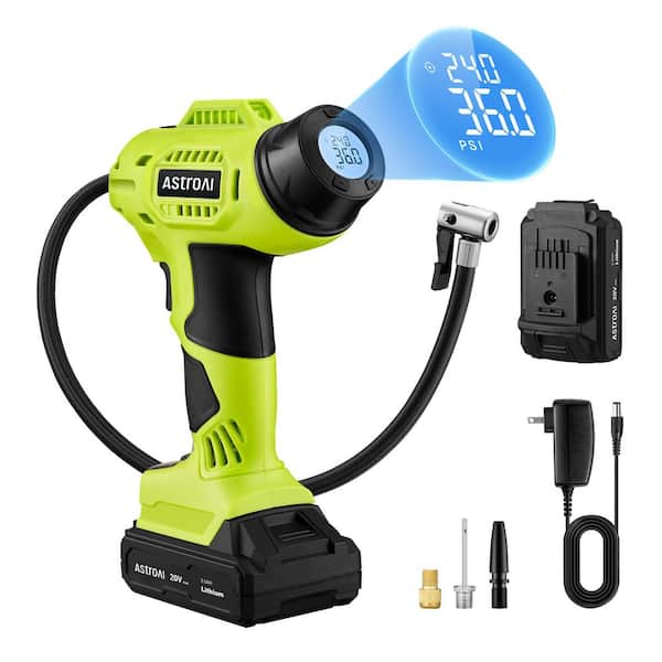 Cordless 160 PSI 20-volt Li-ion Air Inflator (Power Source: Battery/Electric)