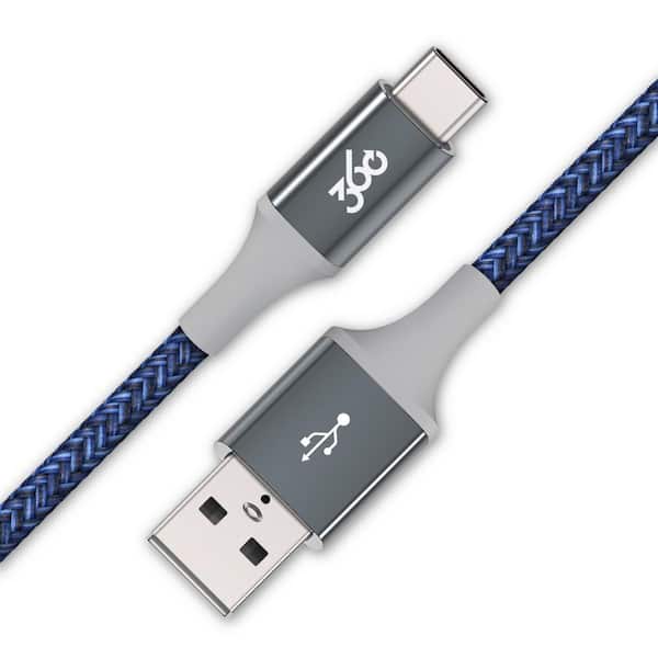 360 Electrical Habitat 8 ft. Braided USB-A to USB-C Cable