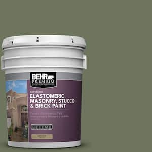 5 gal. #MS-54 Frontier Trail Elastomeric Masonry, Stucco and Brick Exterior Paint