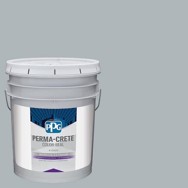 Color Seal 5 gal. PPG1038-4 Smoke Screen Satin Interior/Exterior Concrete Stain