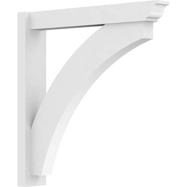 Ekena Millwork Thorton 5 in. W x 30 in. H x 30 in. D Signature Urethane Polyurethane Outlooker with Traditional Ends