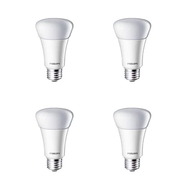 Philips 40W Equivalent Daylight (5000K) A19 Dimmable LED Light Bulb (4-Pack)
