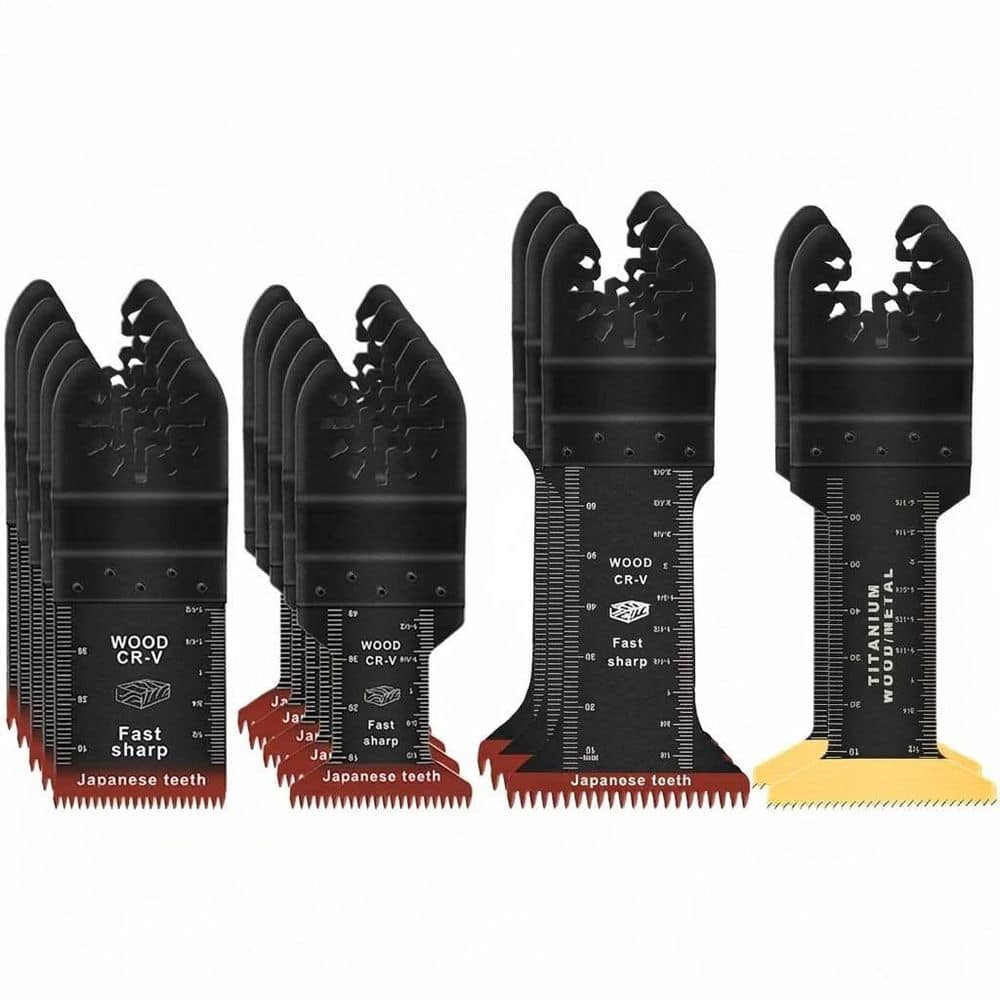 15-Pack High-Speed Steel Oscillating Tool Blades Set with Titanium Coating for Wood Metal Fast Cutting price history on PriceWatchPro