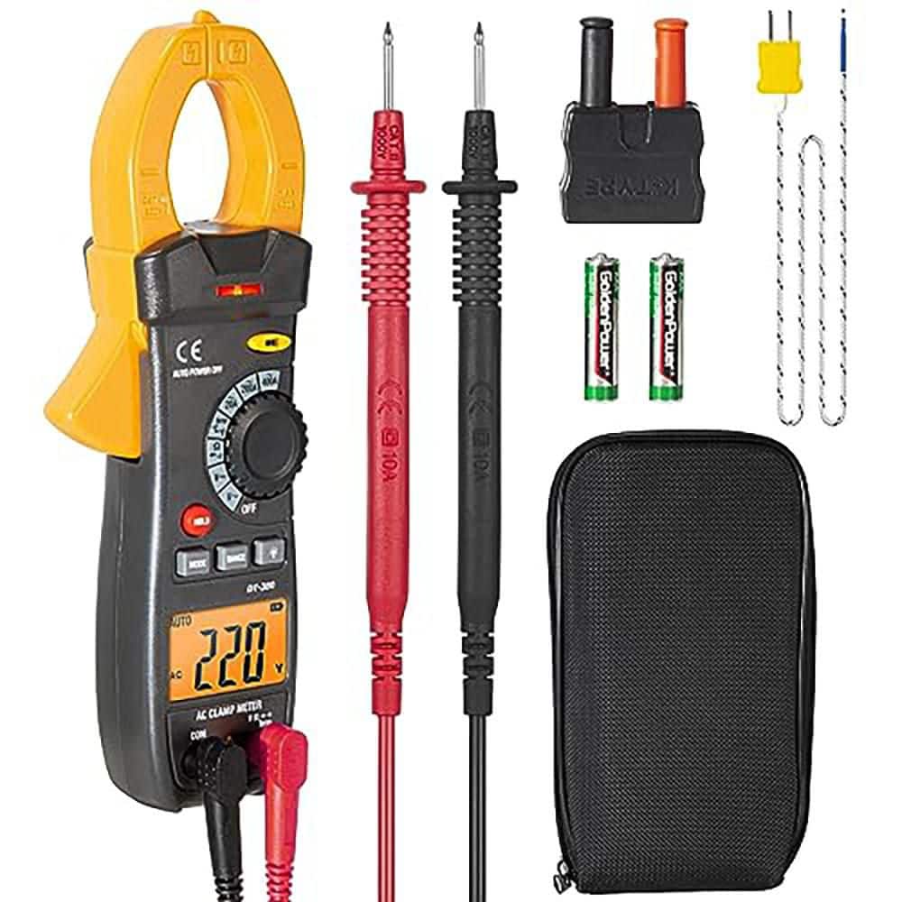 Digital AC/DC Clamp Meter O-Shaped Jaw Auto-Ranging Voltage Amp Tester Flashlight Backlight DT-380 price history on PriceWatchPro