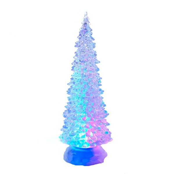 Adler Kurt Adler 20-Light 10-Inch Clear Snowflake Treetop with Color-Changing RGB LED Bulbs Tree Topper Multi Kurt S 