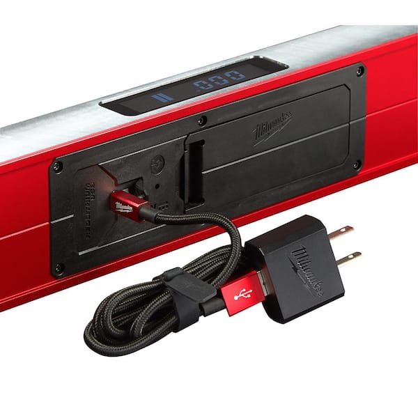 Milwaukee - 14 in. REDSTICK Digital Box Level with Pin-Point Measurement Technology and 7 in. Rafter Square