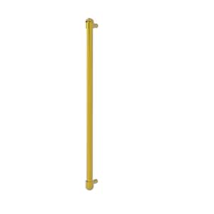 18 in. Center-to-Center Refrigerator Pull in Polished Brass