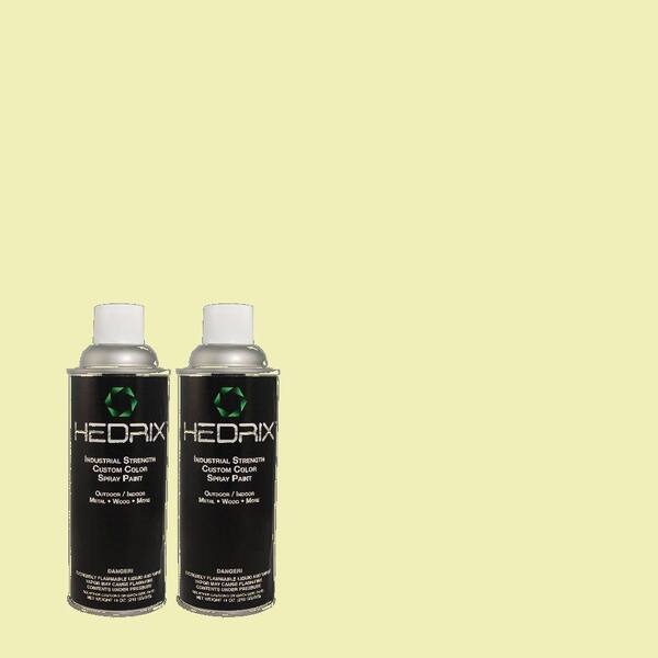 Hedrix 11 oz. Match of 1B60-1 Citron Scent Low Lustre Custom Spray Paint (2-Pack)