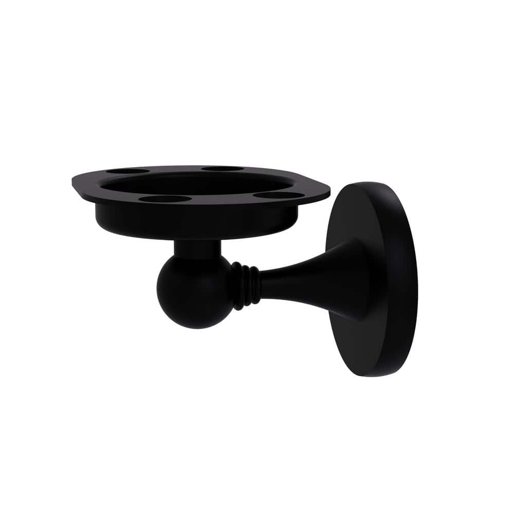 Allied Brass Shadwell Tumbler and Toothbrush Holder in Matte Black SL26BKM The Home Depot
