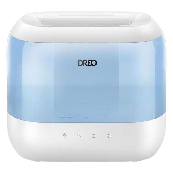 Lukyamzn 1 Gal. Top Fill Cool Mist Humidifier with Oil Diffuser and Nightlight Ultrasonic Humidifiers for Home, Rooms in Blue