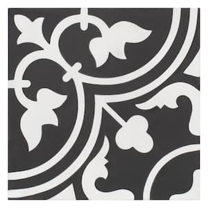 Cemento Arte Coal 7-7/8 in. x 7-7/8 in. Cement Floor and Wall Tile (5.4 sq. ft./Case)