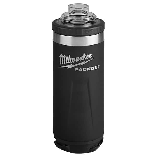 Milwaukee PACKOUT Black 18 oz. Insulated Bottle W/Chug Lid