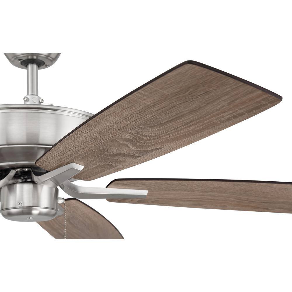 Pro Plus 52" Brushed Nickel Ceiling Fan with Driftwood Blades