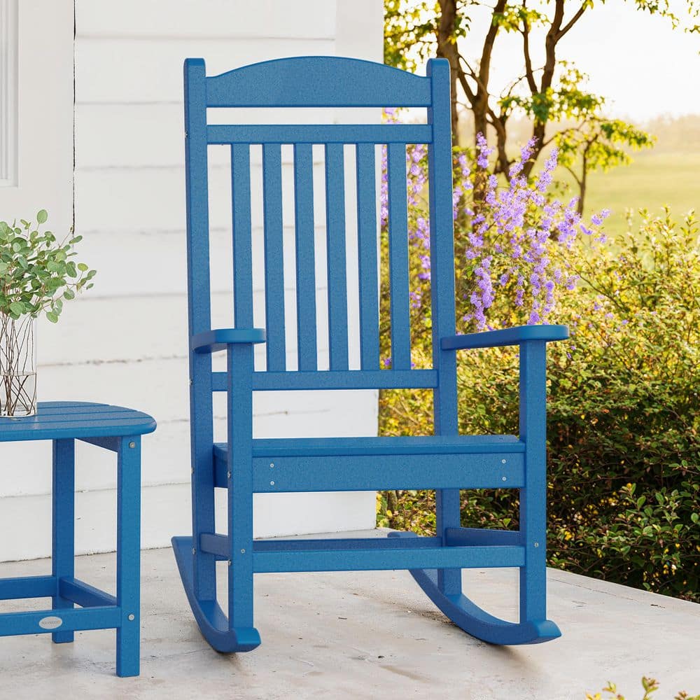 Grant Park Pacific Blue Plastic Outdoor Rocking Chair price history on PriceWatchPro