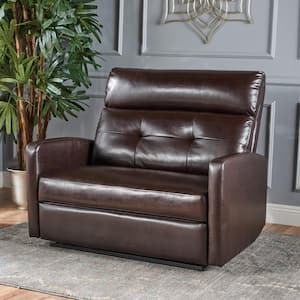 Halima Brown Leather Recliner