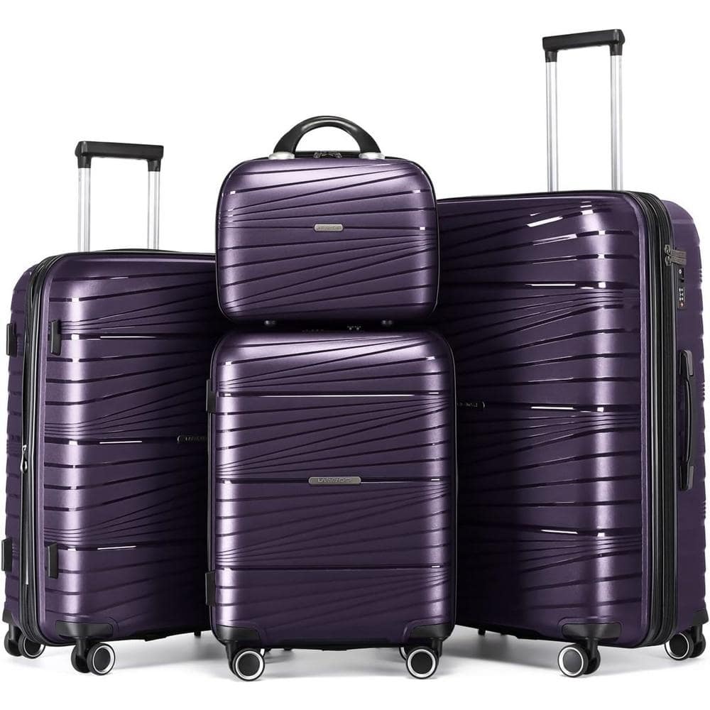 Patere Luggage Set/4 Purple LG-181128-PE - The Home Depot