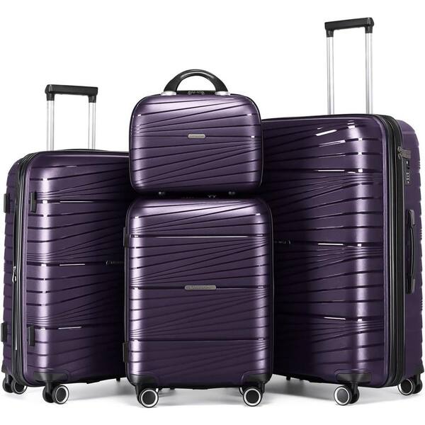 Patere Luggage Set/4 Purple LG181128PE The Home Depot