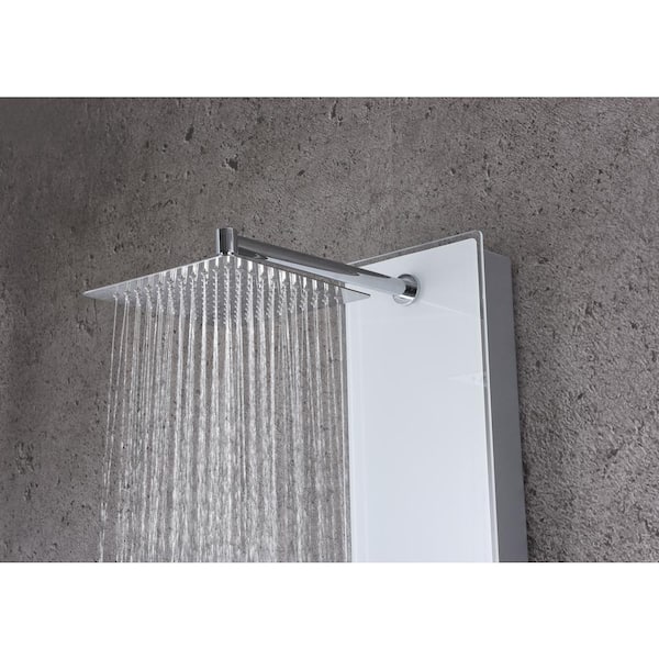 ANZZI Lynx 58 in. 3-Jet Full Body Shower Panel with Heavy Rain