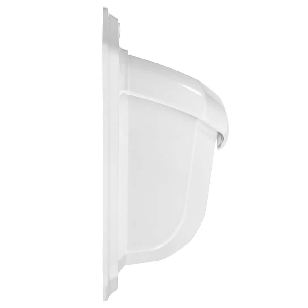 Villa White Aluminum Wall Mounted Mailbox with Decorative Design