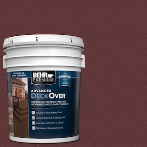 5 gal. #PFC-04 Tile Red Textured Solid Color Exterior Wood and Concrete Coating