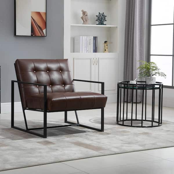 HOMCOM Button Tufted Designed Living Room Chair