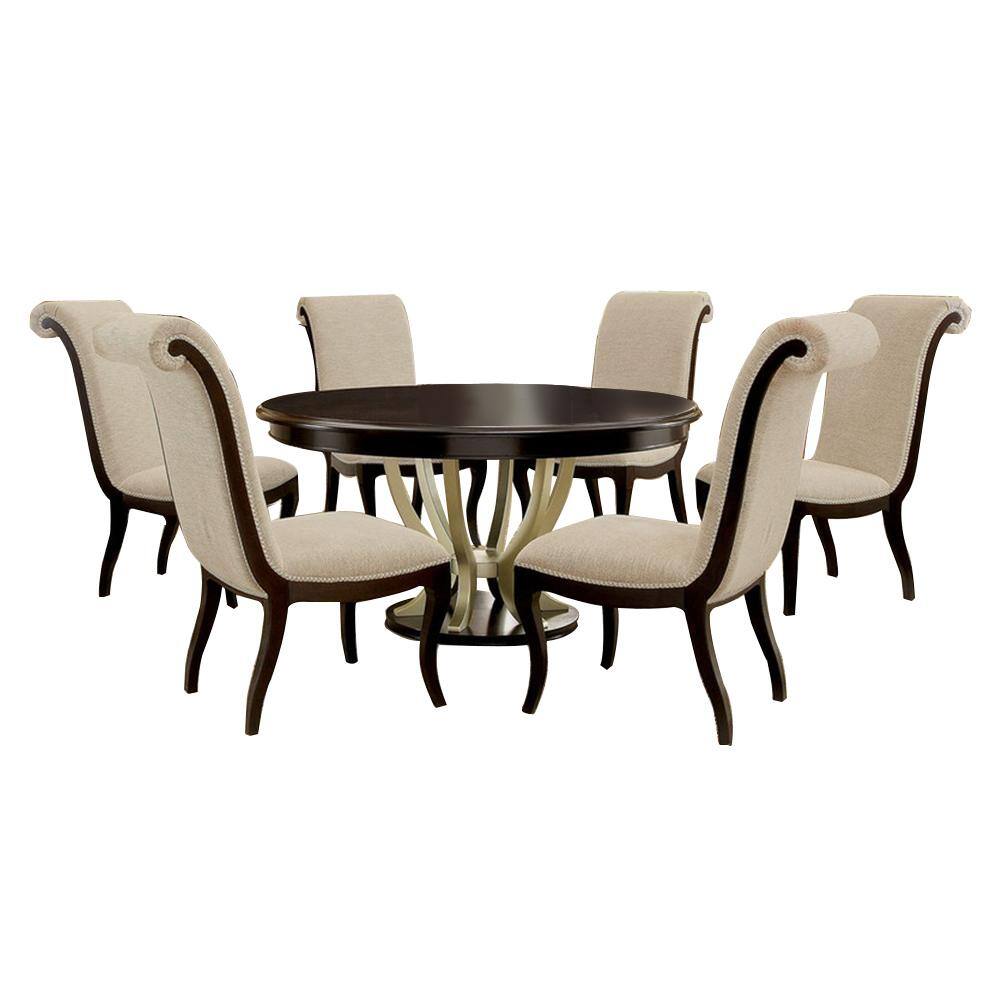 William's Home Furnishing Espresso Table SetCM3353RT7PC The