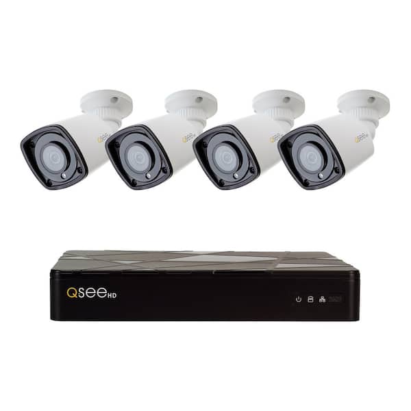 Q-SEE 4-Channel 5MP 2TB Full HD IP Surveillance System with (4) 5MP Bullet Cameras