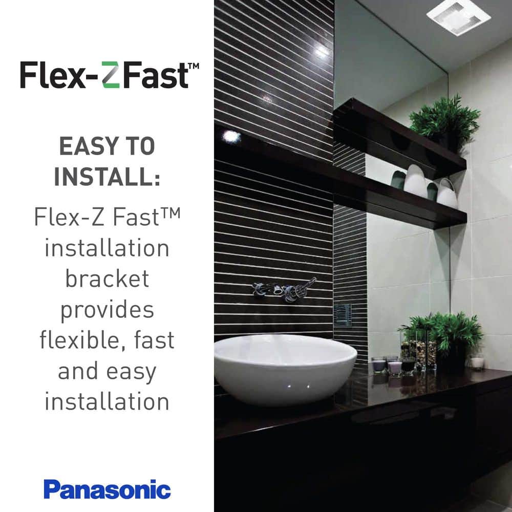 WhisperSense White Ceiling Mount Ventilation Fan with Dual Sensor