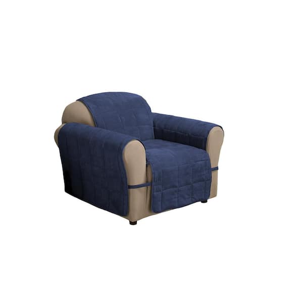 Innovative Textile Solutions Ultimate Faux Navy Suede Chair Protector