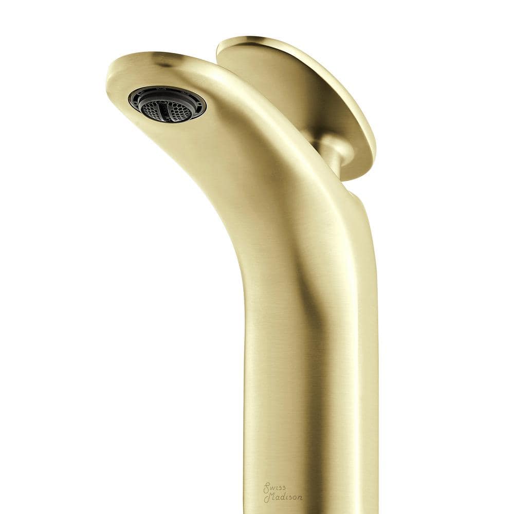 Sublime Brushed Gold Single-Handle Bathroom Faucet