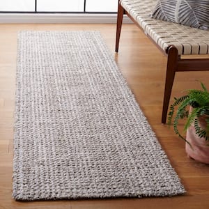 Abstract Light Brown/Gray 2 ft. x 8 ft. Plaid Marle Runner Rug