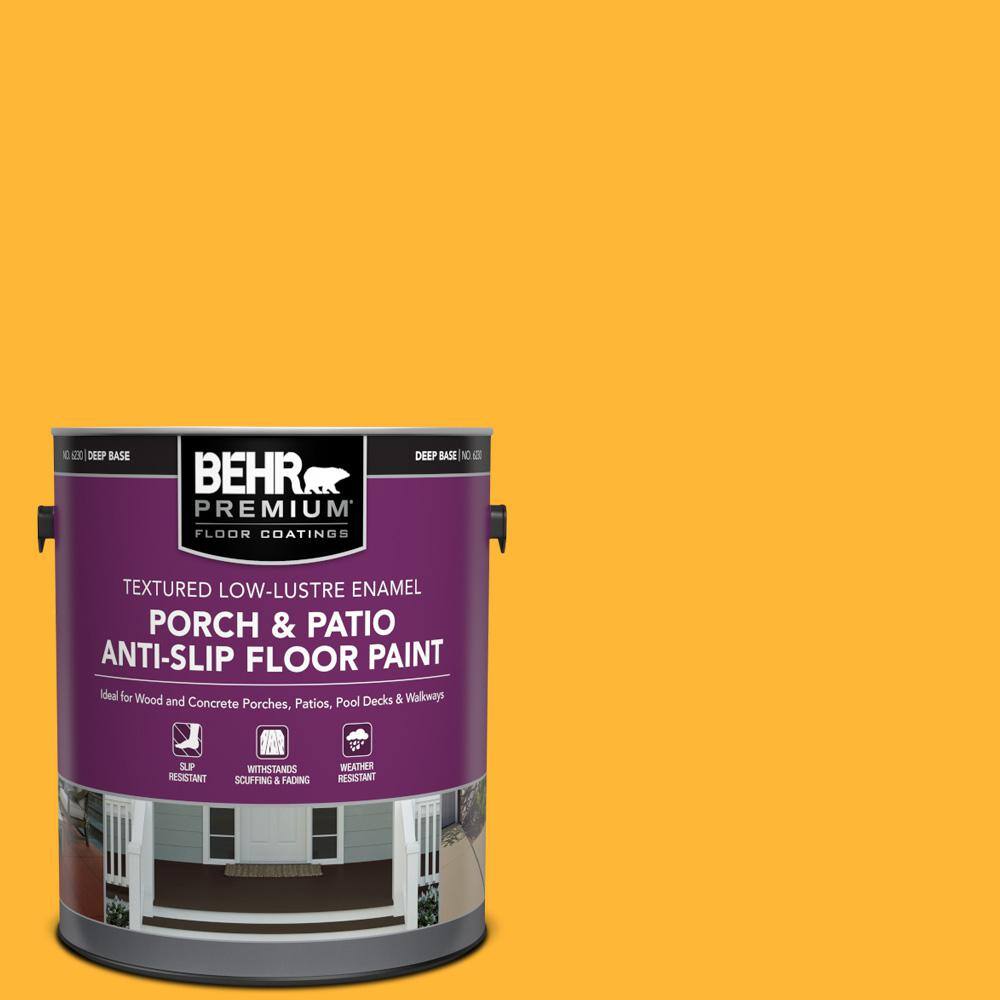 1 gal. #P270-6 Soft Boiled Textured Low-Lustre Enamel Interior/Exterior Porch and Patio Anti-Slip Floor Paint price history on PriceWatchPro