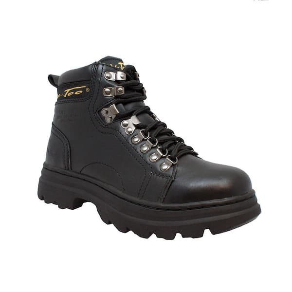 women's construction boots black