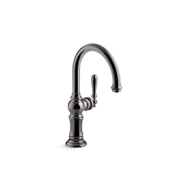 KOHLER Artifacts Single-Handle Bar Faucet in Vibrant Titanium