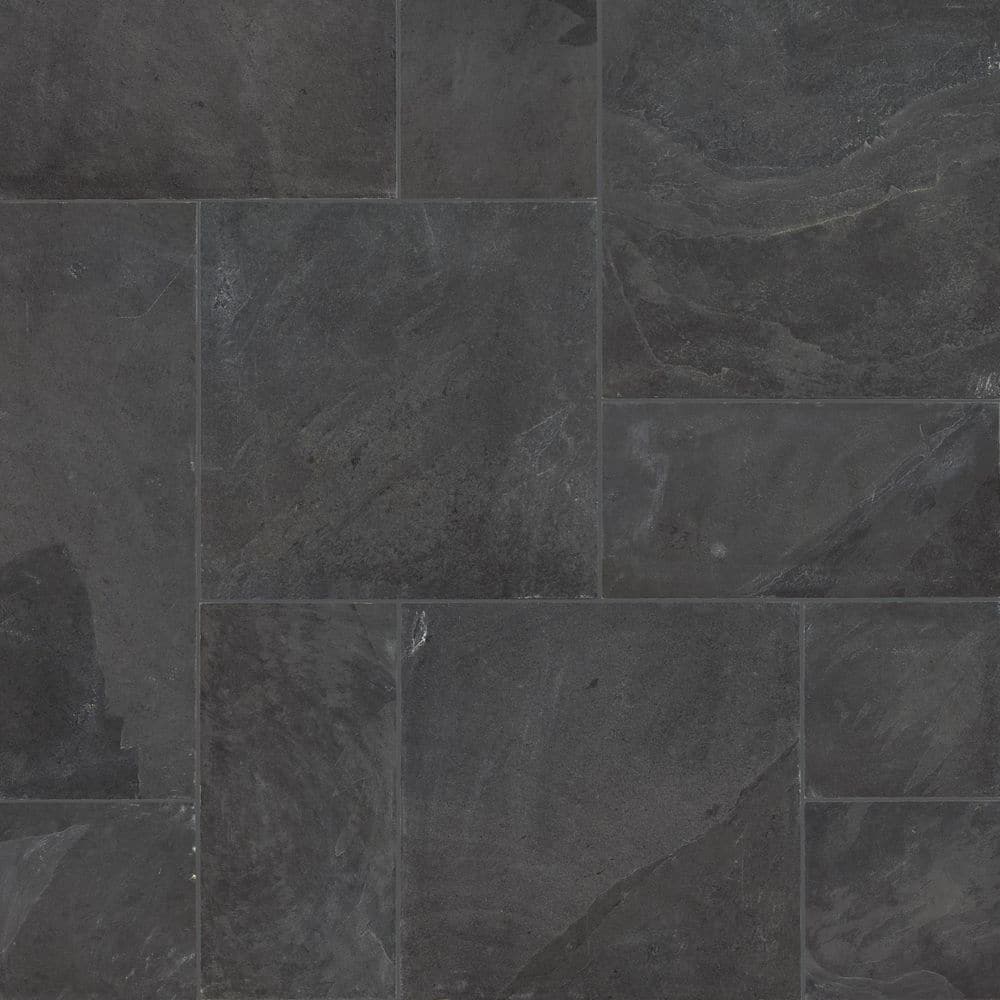 MSI Take Home Tile Sample-Montauk Black 4 in. x 4 in. Pattern Gauged ...