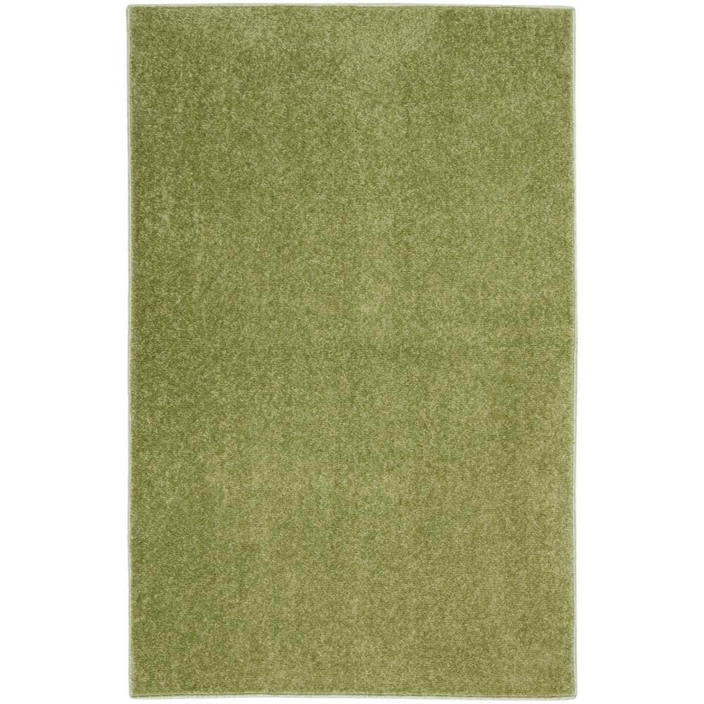 Charlie Green Solid Color 2 ft. x 4 ft. Indoor/Outdoor Runner Rug price history on PriceWatchPro