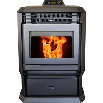 ComfortBilt HP61-BLACK Pellet Stove 3,000 sq. ft. EPA Certified with Programmable Thermostat HP61-Black