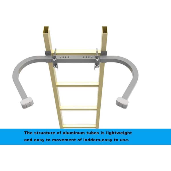 KIWDZFU Adjustable Aluminum Ladder Corner Stabilizer Non