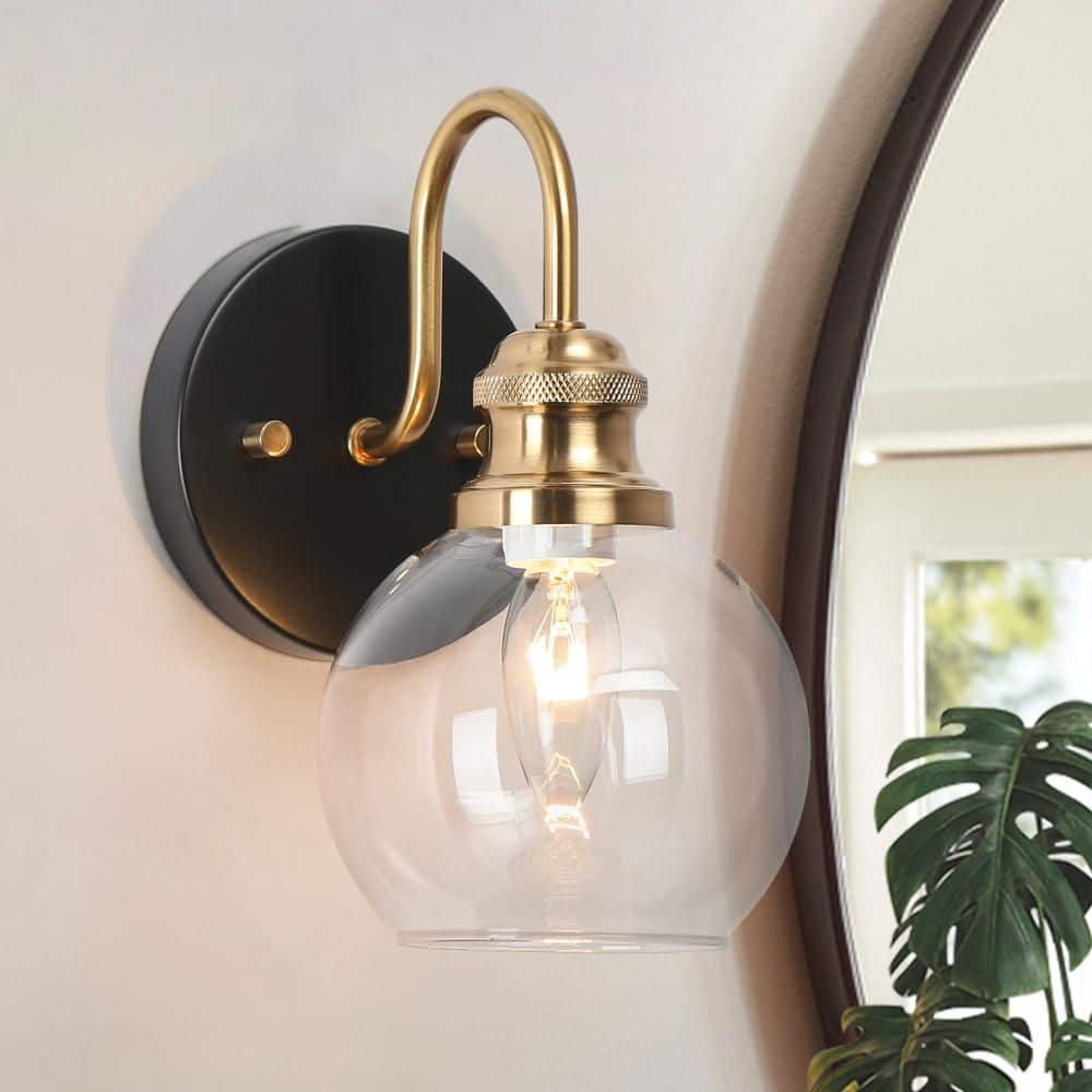 Zevni 5 in. Modern Mid-century Wall Sconce Lighting, 1-Light