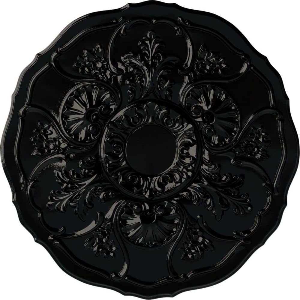 22-1/2 in. x 1-1/2 in. Cornelia Urethane Ceiling Medallion (Fits Canopies upto 4 in.), Black Pearl price history on PriceWatchPro