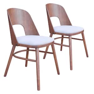 Iago Light Gray 100% Polyester Dining Chair Set - (Set of 2)