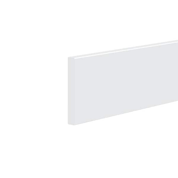 Royal Building Products Craftsman 9973 9/16 in. D x 4-1/4 in. W x 144 in. L PVC Baseboard Moulding White