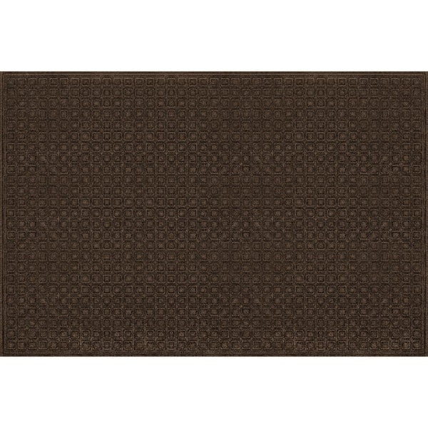 Brown 48 in. x 72 in. Recycled Rubber and Synthetic Surface Non-Slip Indoor Outdoor Commercial Door Mat