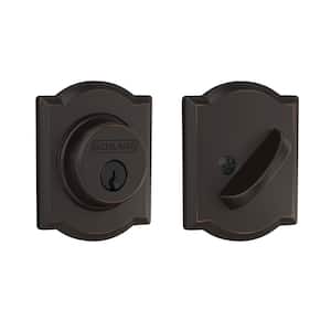 B60 Series Camelot Aged Bronze Single Cylinder Deadbolt Certified Highest for Security and Durability