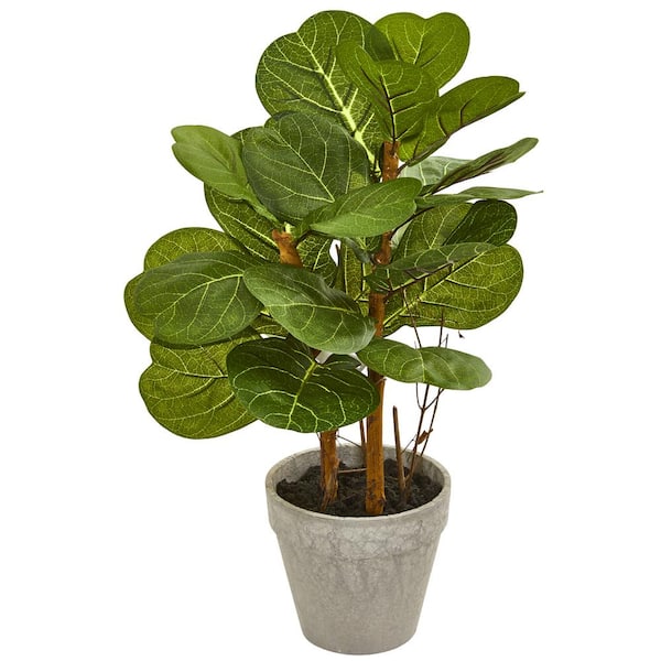 Nearly Natural 22 in. Fiddle Leaf Artificial Plant